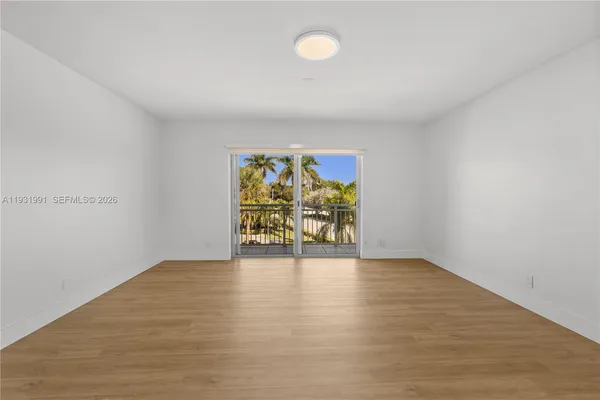 a view of an empty room