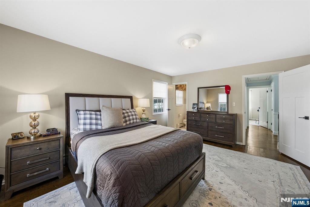 18 Laura Lane Park Ridge, NJ 07656 - Photo 24 of 36 a bedroom with a bed and a view of kitchen