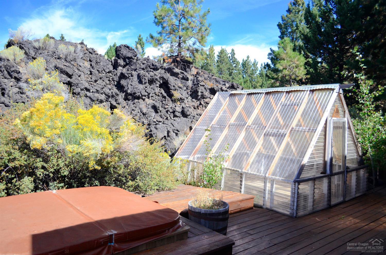 60197 Turquoise Road Bend, OR 97702 - Photo 21 of 23 Greenhouse and hot tub- very private!
