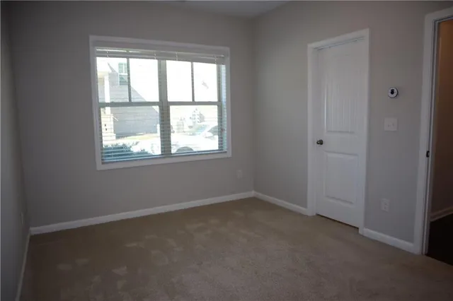 a view of room with closet area