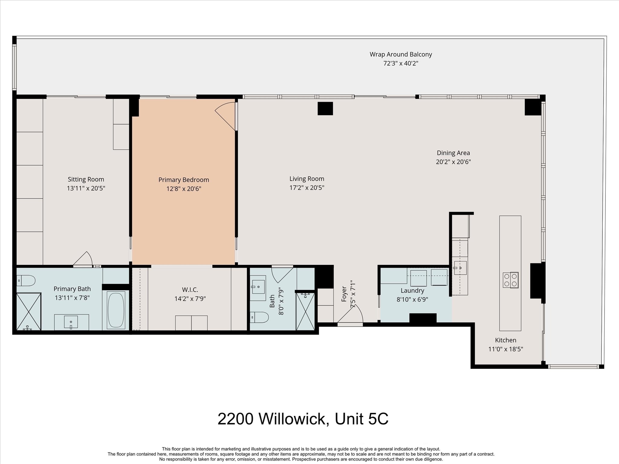 2200 Willowick Road, Unit 5C Houston, TX 77027 - Photo 27 of 27 Floor Plan