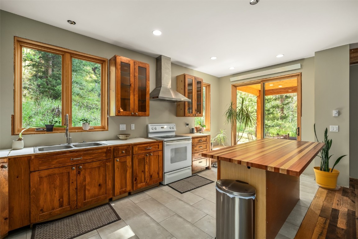 29195 River Drive Clark, CO 80428 - Photo 10 of 36 a kitchen that has a sink and a stove in it