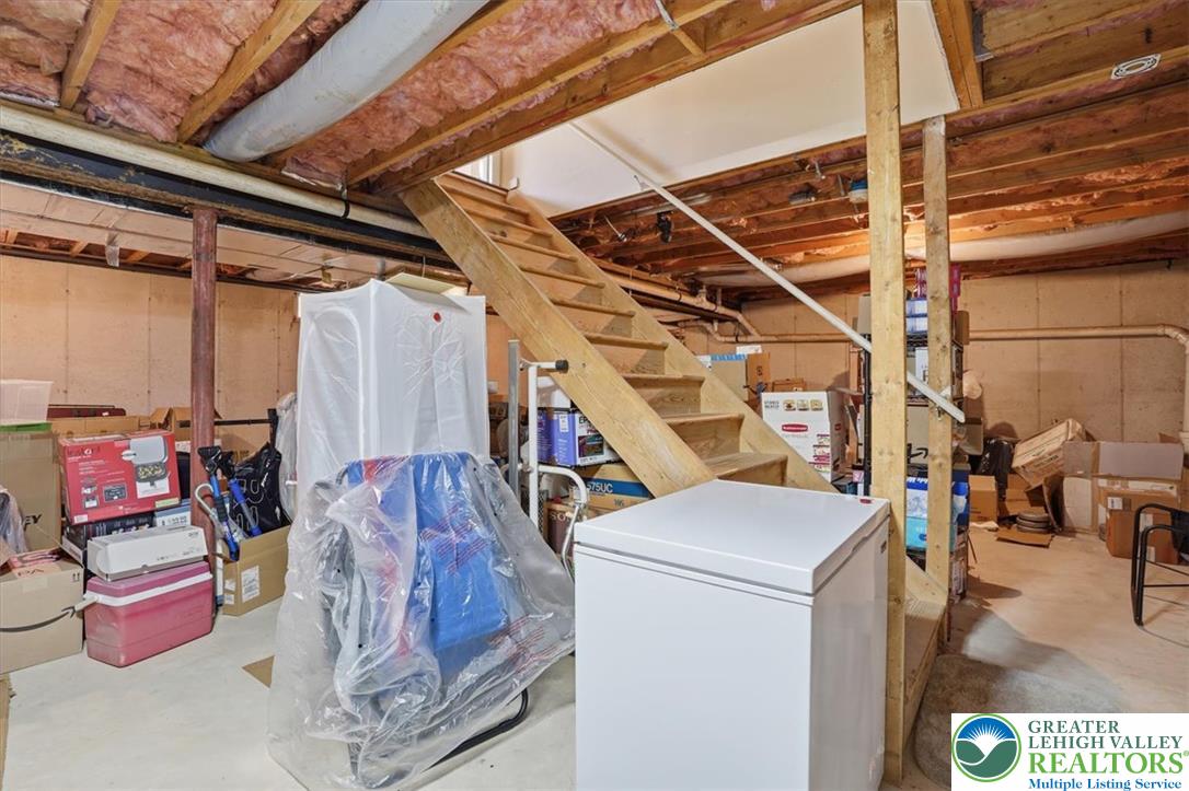 808 Hunter Road Easton, PA 18040 - Photo 29 of 41 Extra Large poured concrete basement is ready to finish and tons of storage!