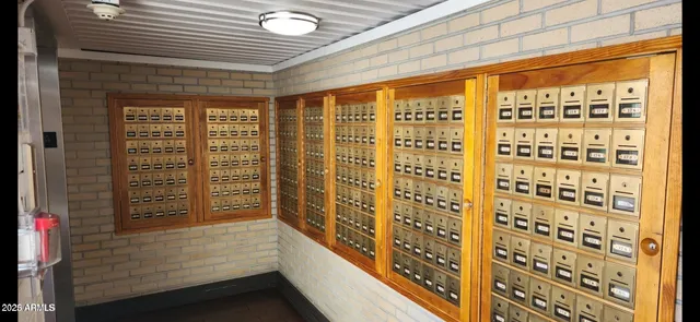 a view of bike storage