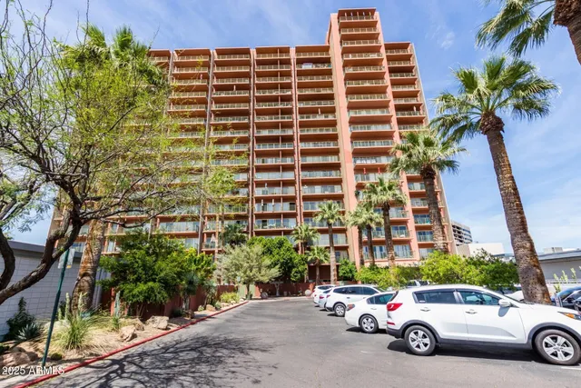 a car parked in front of a building