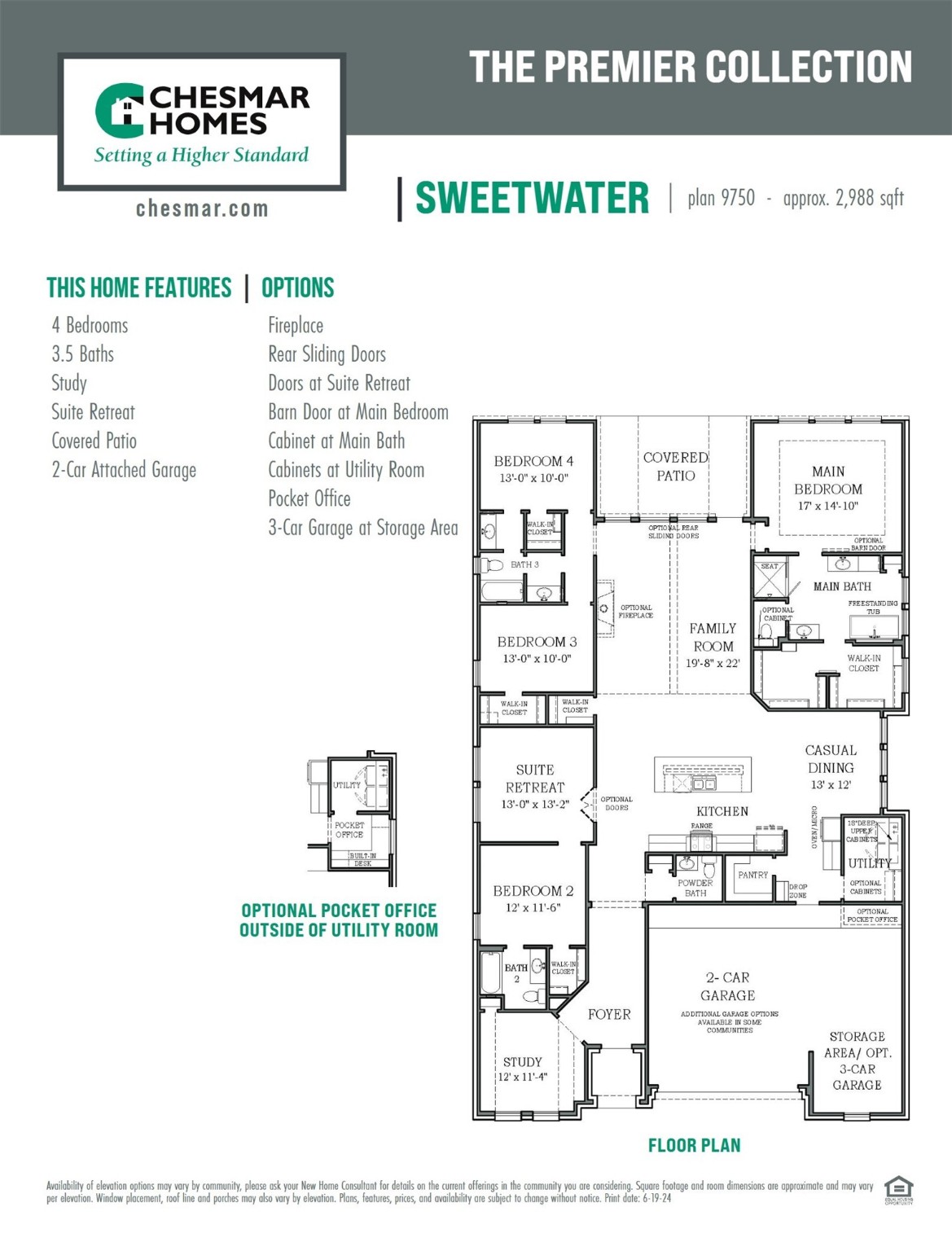 327 Afton Drive Rosenberg, TX 77471 - Photo 48 of 48 Sweetwater Floorplan