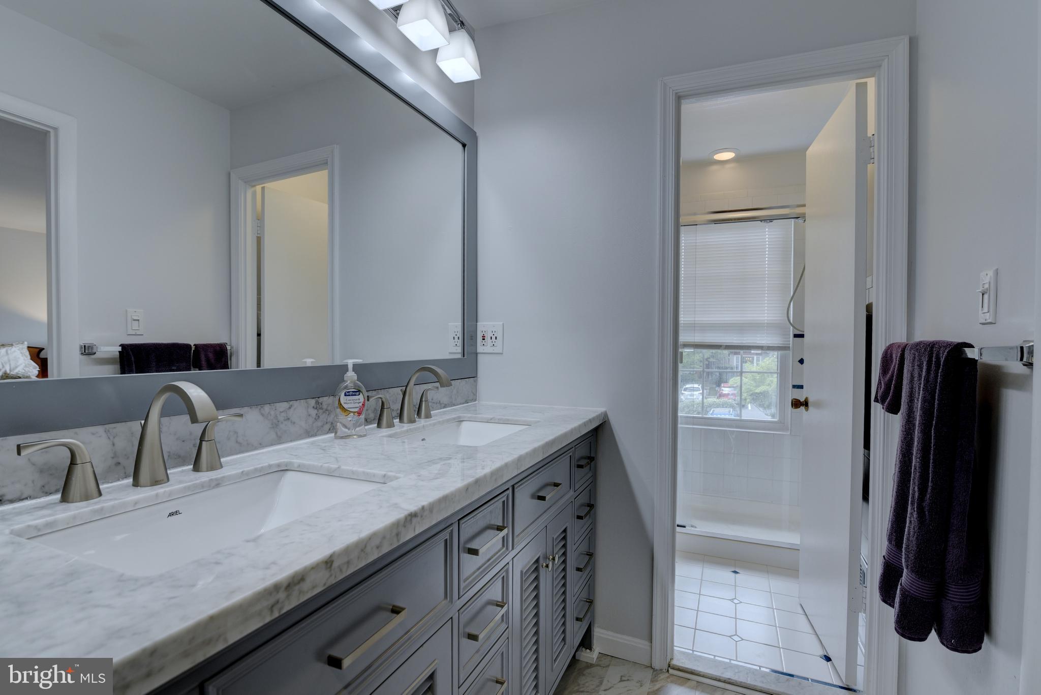 11926 Sentinel Point Court Reston, VA 20191 - Photo 13 of 26 Updated primary bathroom w/dual sinks