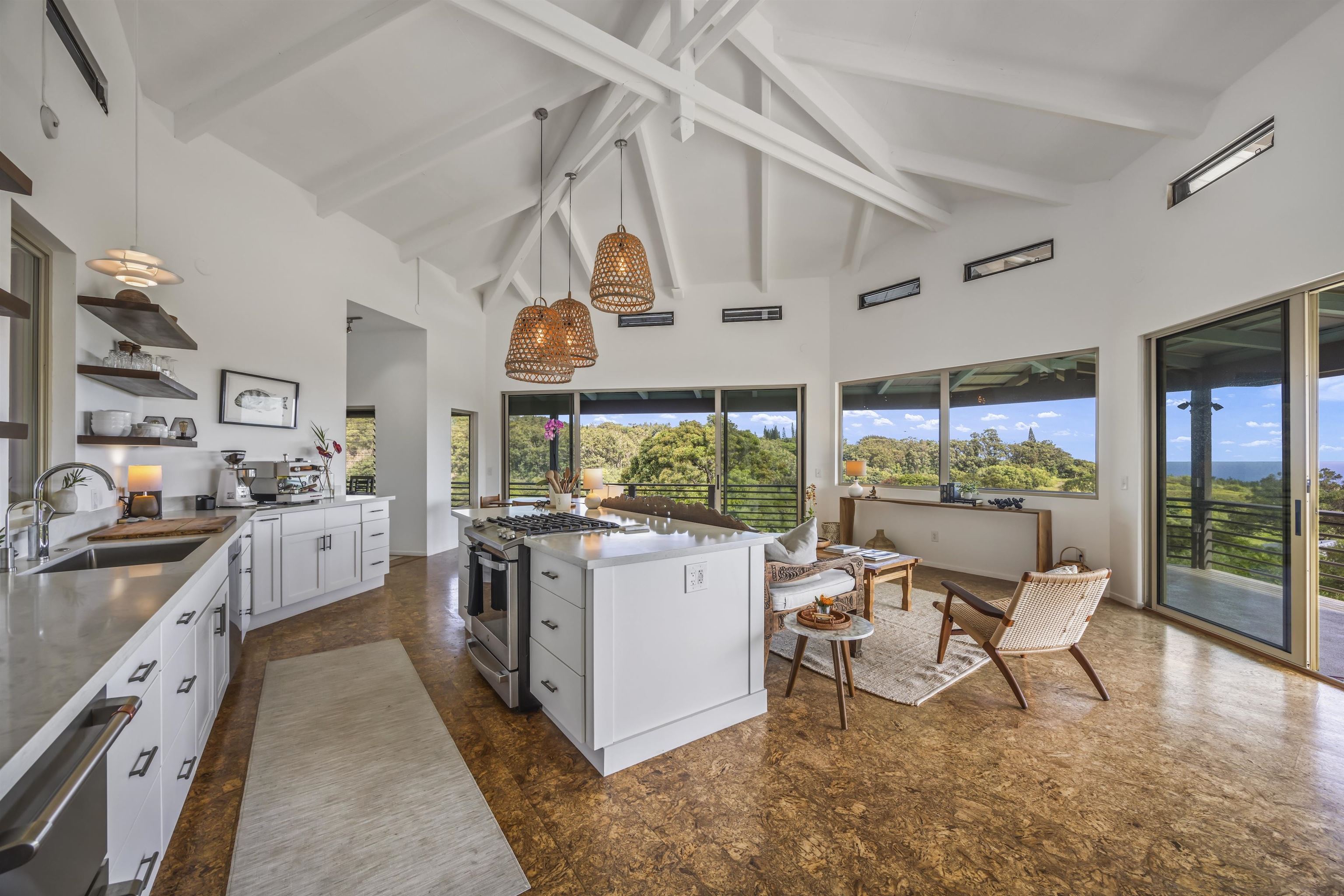 41 Leleaka Place, Unit A Haiku, HI 96708 - Photo 7 of 40 a kitchen with a stove and a white cabinets