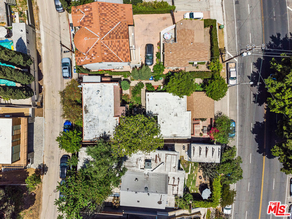 2403 Hyperion Avenue Los Angeles, CA 90027 - Photo 43 of 53 an aerial view of residential houses with outdoor space and parking
