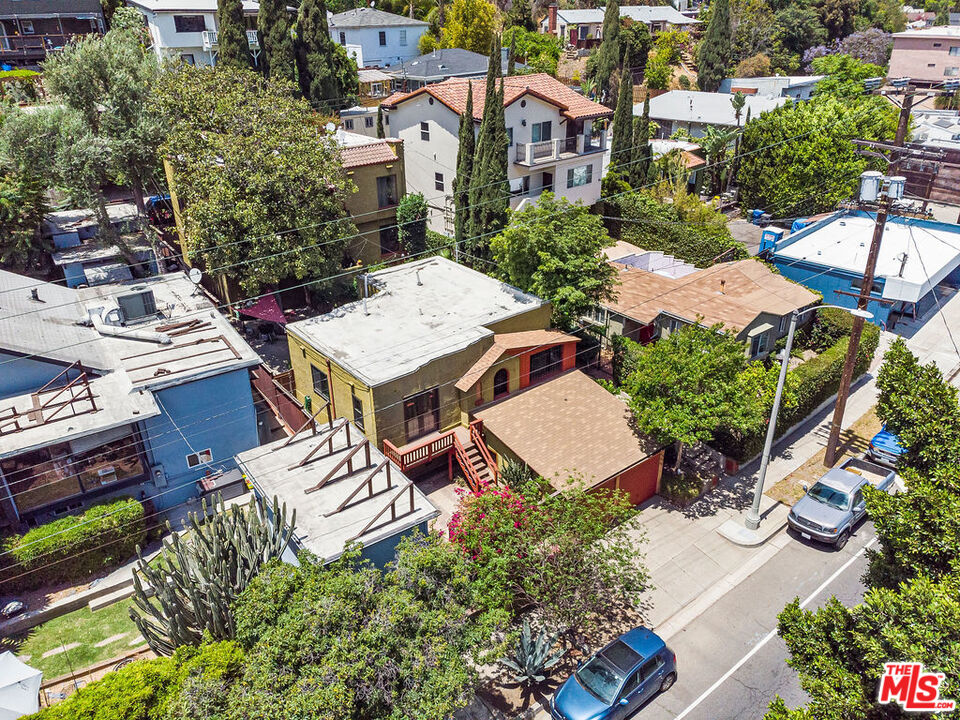 2403 Hyperion Avenue Los Angeles, CA 90027 - Photo 48 of 53 an aerial view of a house with garden space and street view