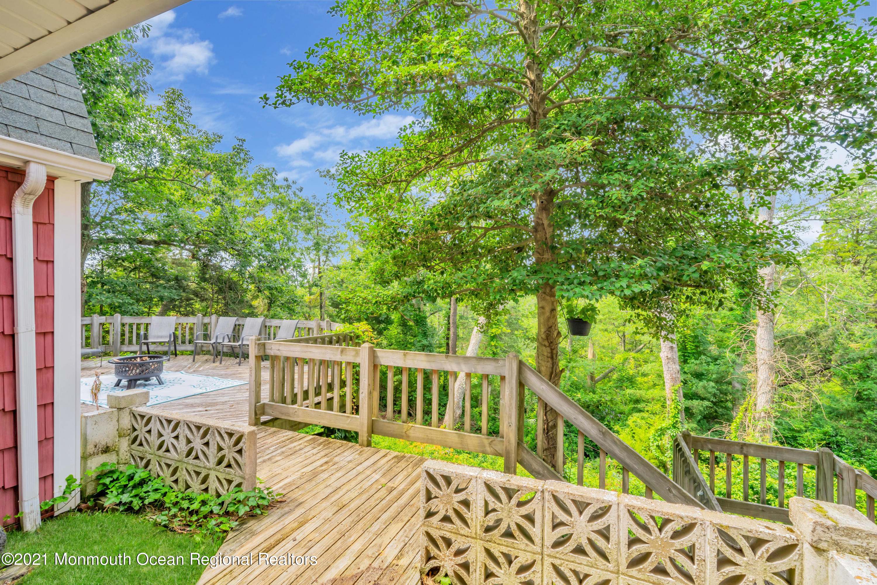 1675 Forge Pond Road Brick, NJ 08724 - Photo 51 of 69 a view of balcony with deck and trees