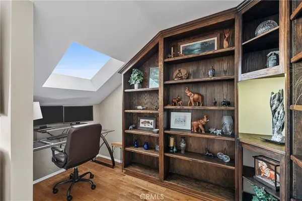 a bedroom with furniture and a bed