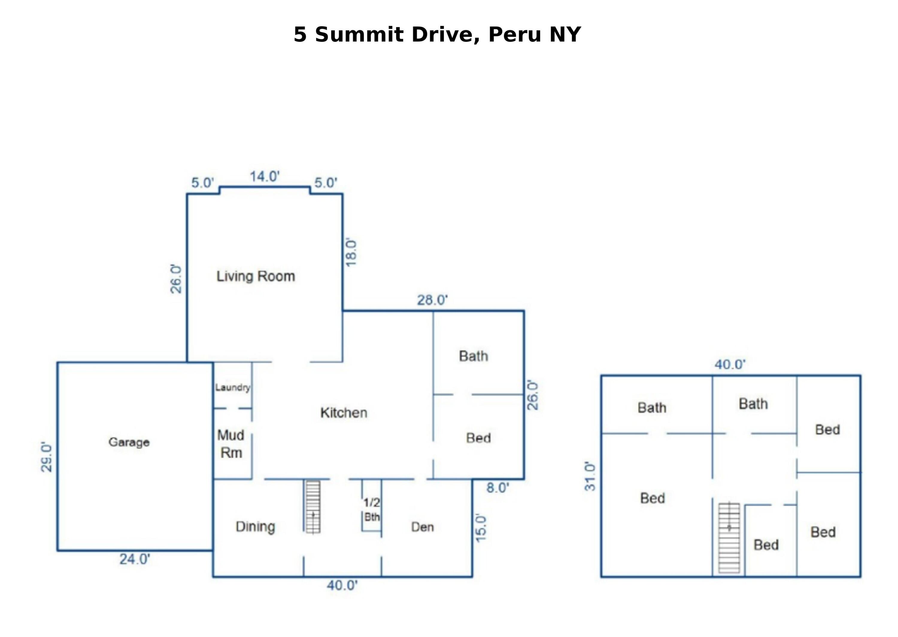 5 Summit Drive Peru, NY 12972 - Photo 57 of 57 Floor plan