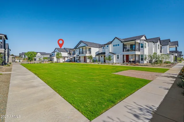 front view of a house with a small yard