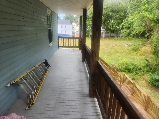 a view of balcony with couch