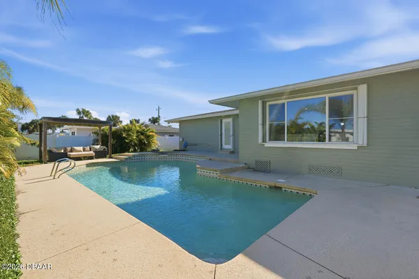 a view of a house with pool