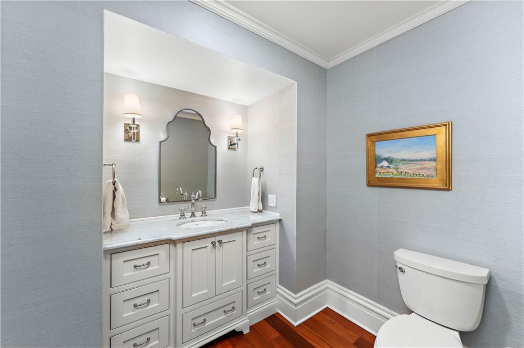 401 Redgate Road Sewickley, PA 15143 - Photo 35 of 50 a spacious bathroom with a toilet sink and mirror