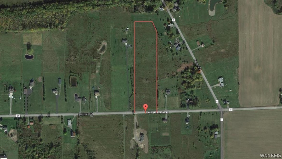 Vl Sumner Road Corfu, NY 14036 - Photo 1 of 1 Aerial view of prime vacant lot on Sumner road