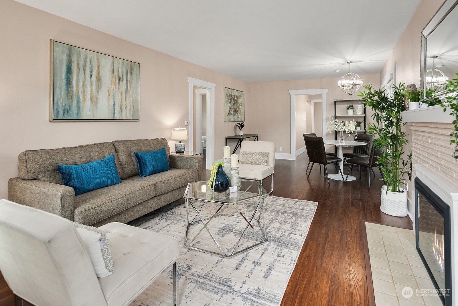 3515 Southwest Austin Street Seattle, WA 98126 - Photo 4 of 35 a living room with furniture and a wooden floor
