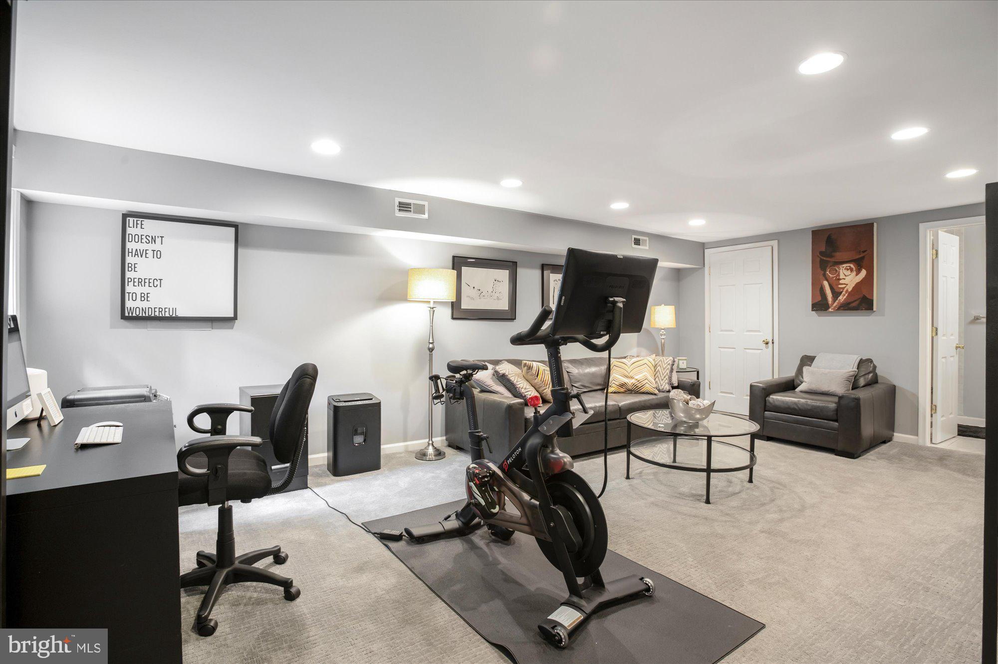 323 T Street Northwest Washington, DC 20001 - Photo 25 of 35 a view of a livingroom with workspace and a couch