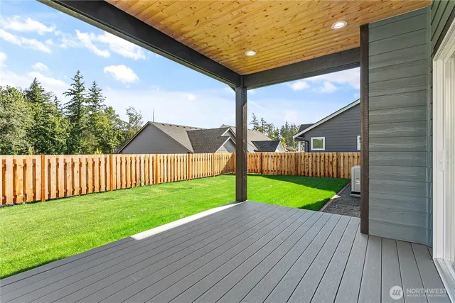 a view of porch with a yard