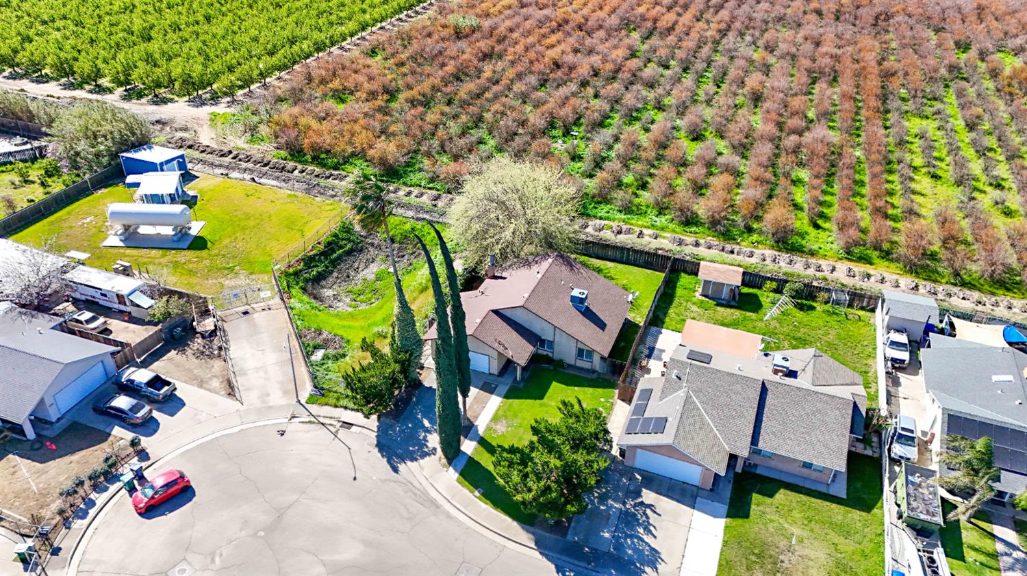 2915 Balsam Way Merced, CA 95348 - Photo 37 of 40 an aerial view of a house with a swimming pool