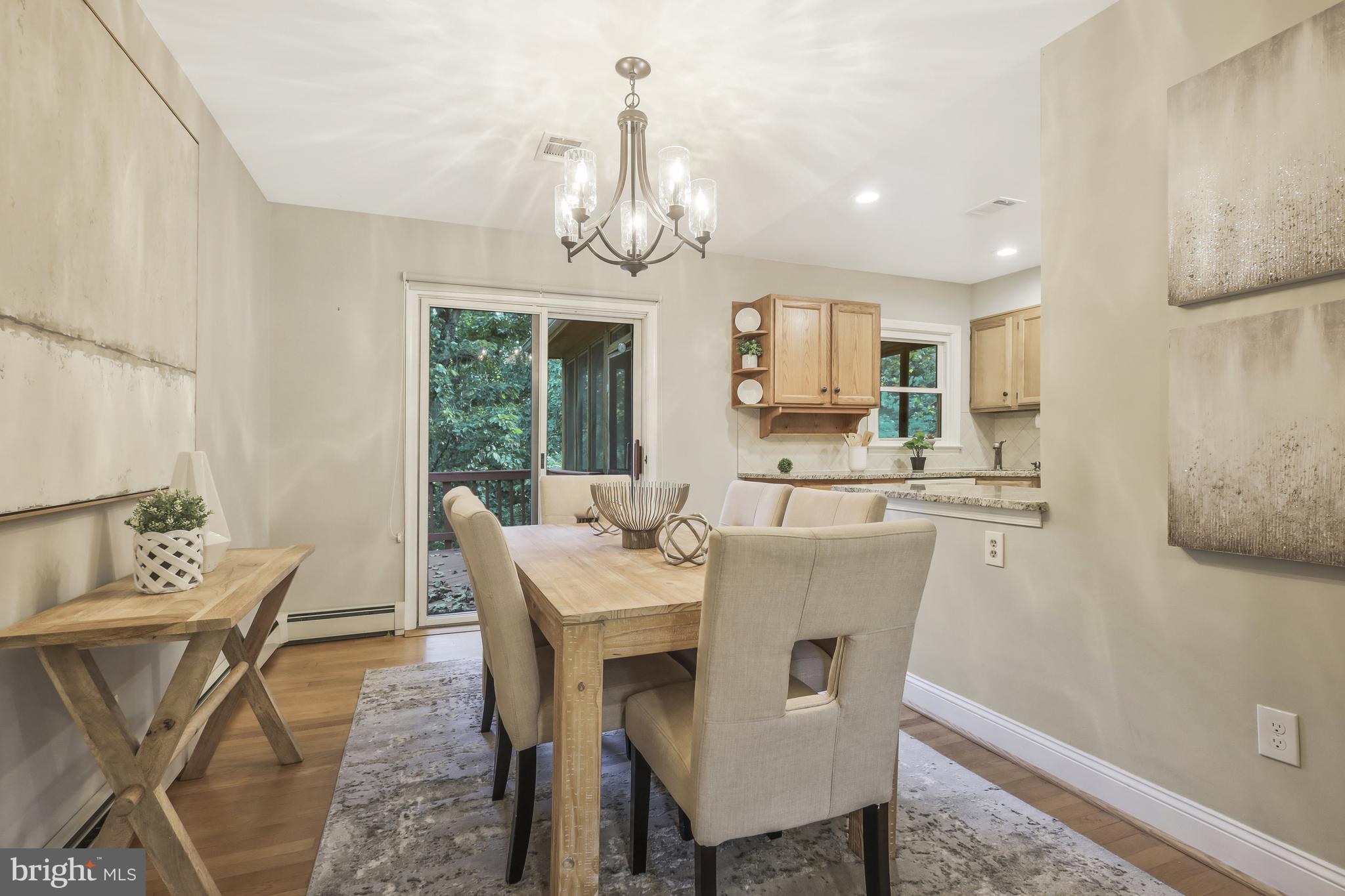 5512 Brookland Road Alexandria, VA 22310 - Photo 11 of 34 dining room and access to deck