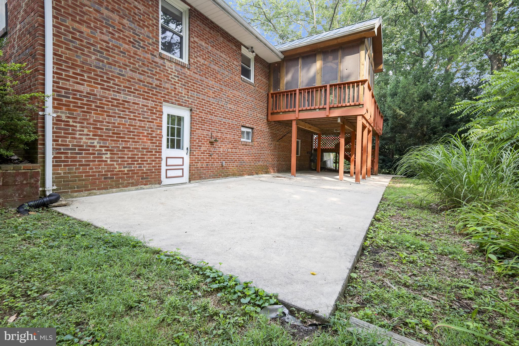 5512 Brookland Road Alexandria, VA 22310 - Photo 33 of 34 large rear patio and basement exit