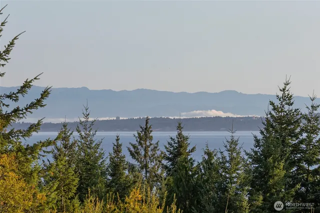 a view of lake and mountain