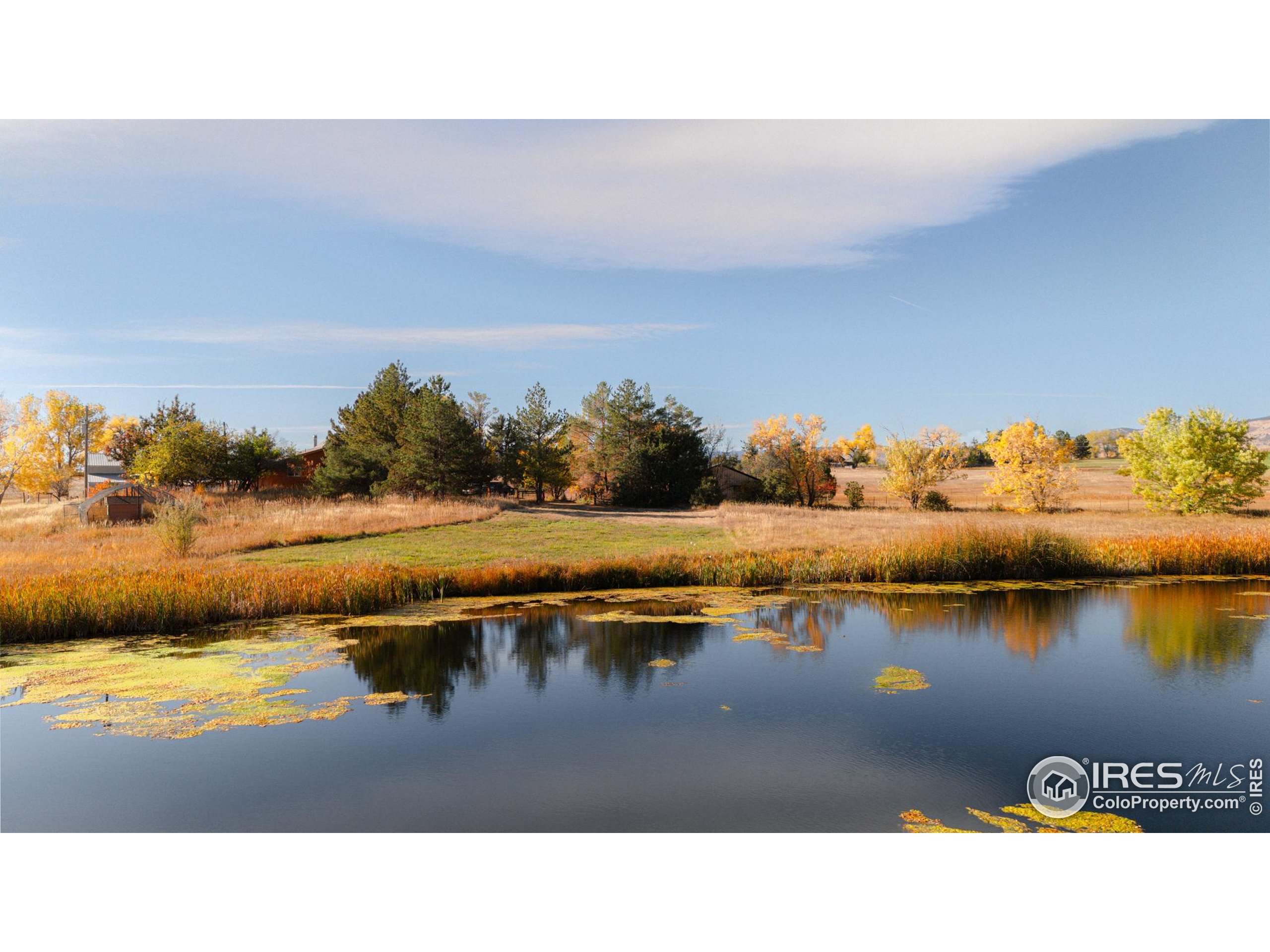 5196 Oxford Road Longmont, CO 80503 - Photo 7 of 38 a view of a lake with houses in the back