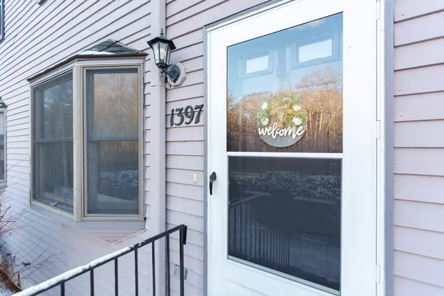 a view of front door of house