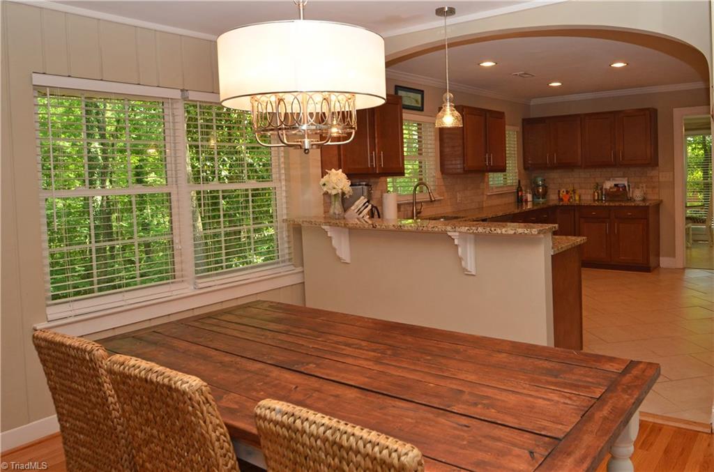 Dining room and kitchen