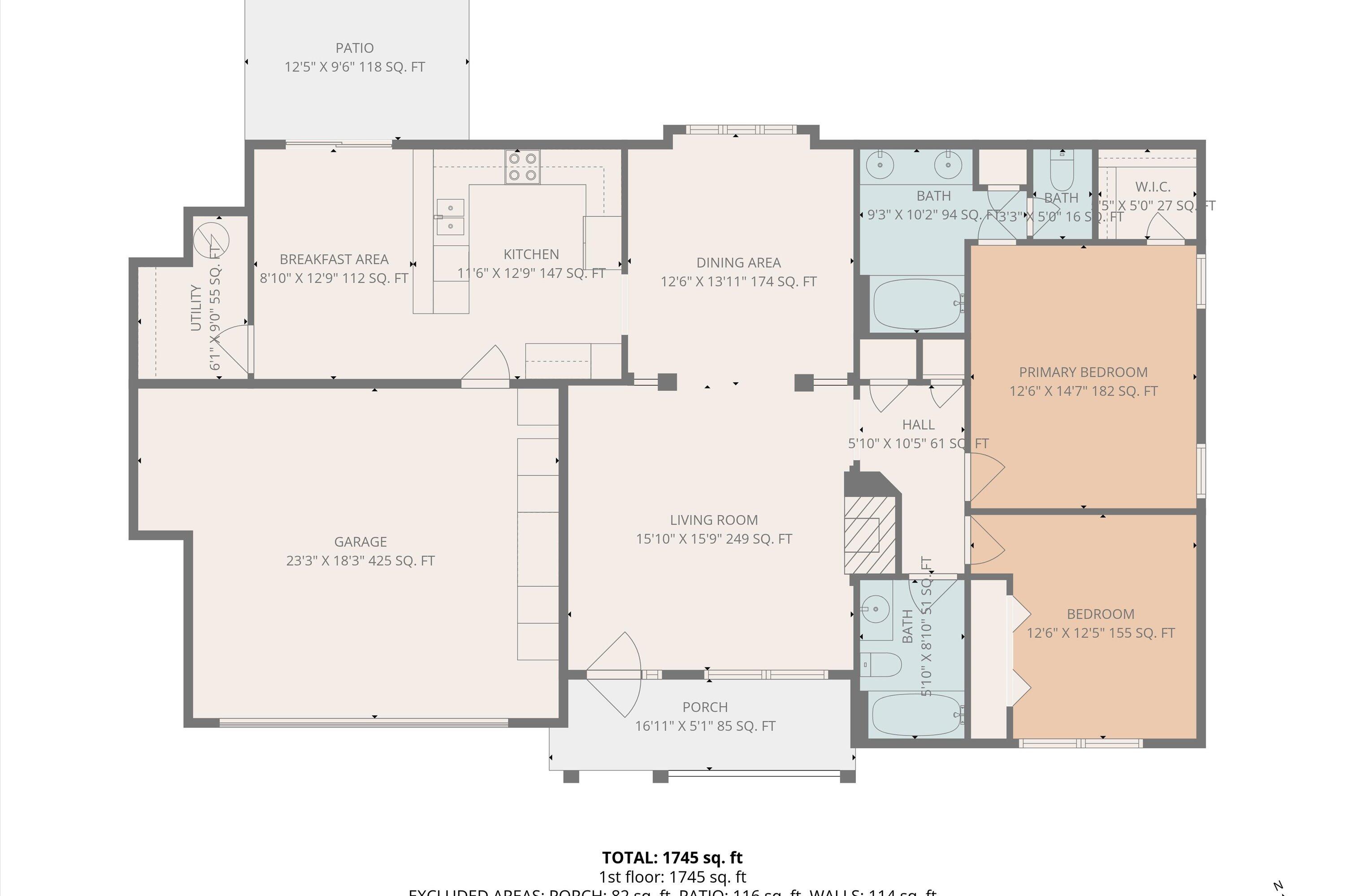 1365 Aarons Run Circle Salem, VA 24153 - Photo 35 of 35 a picture of a floor plan