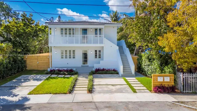 a front view of a house