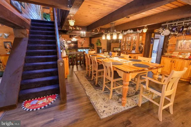 a view of outdoor space with seating area