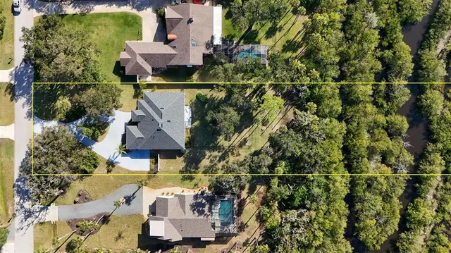 a view of swimming pool with a yard