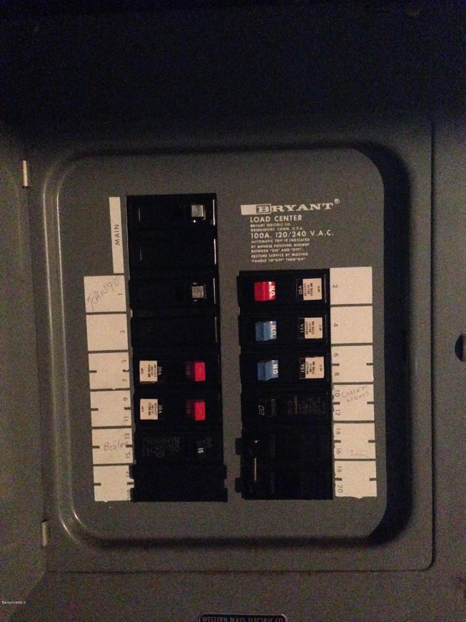 288 Benedict Road Pittsfield, MA 01201 - Photo 10 of 15 100 amp electrical panel