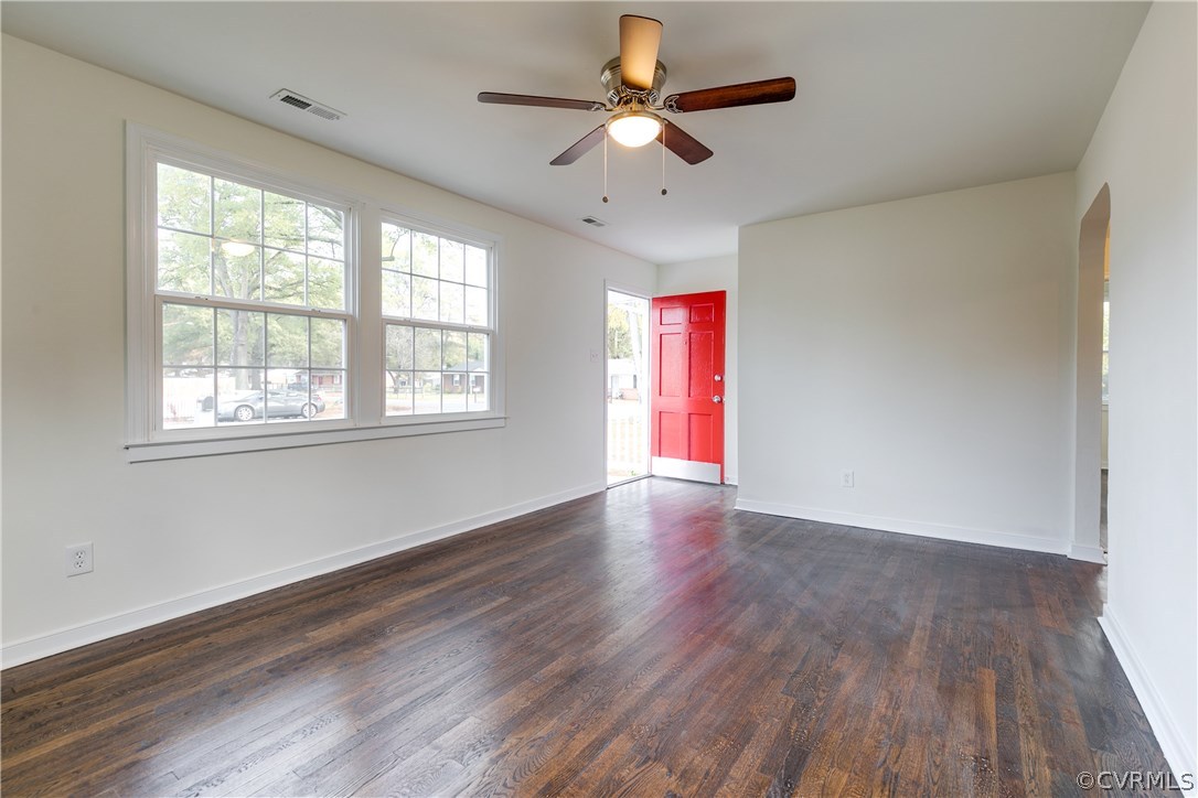 2901 West Strathmore Road North Chesterfield, VA 23237 - Photo 3 of 36 a view of an empty room with wooden floor and a window