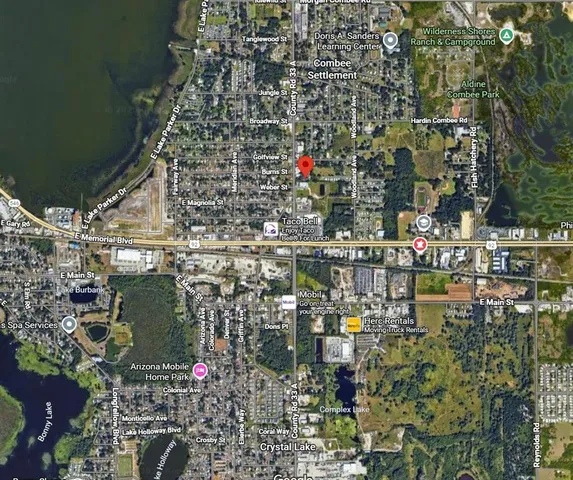 a view of backyard with green space