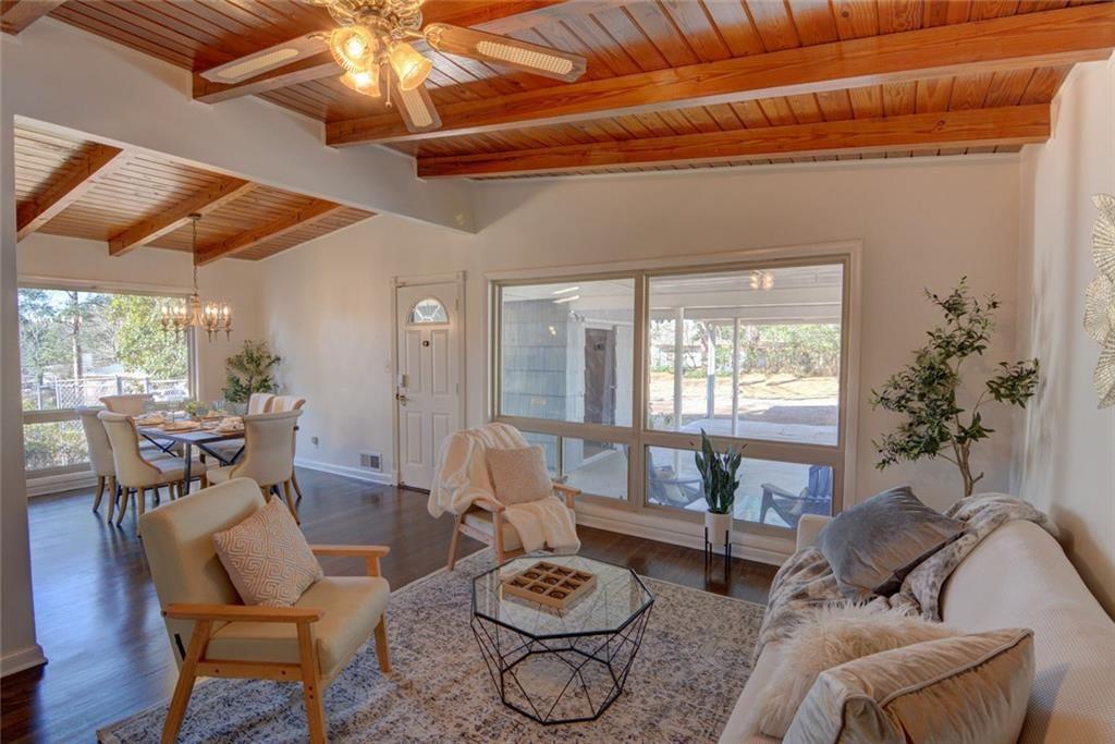 3206 Laventure Drive Chamblee, GA 30341 - Photo 7 of 39 a living room with furniture and a large window