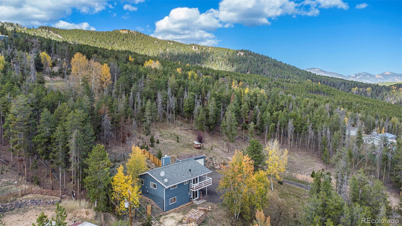 779 Aspen Way Evergreen, CO 80439 - Photo 45 of 49 a view of a lake with a mountain in the background