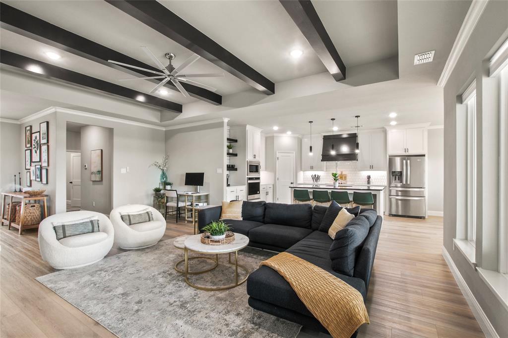 80 Dublin Circle Gordonville, TX 76245 - Photo 1 of 39 a living room with furniture and kitchen view