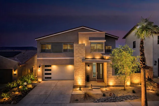 a front view of a house