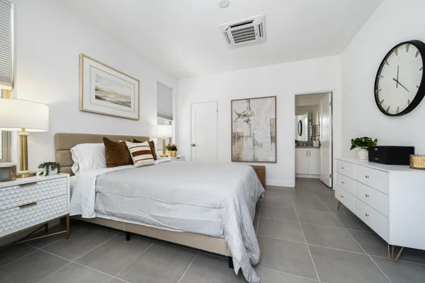 a room with furniture and window