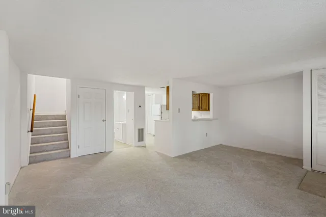 a view of an empty room