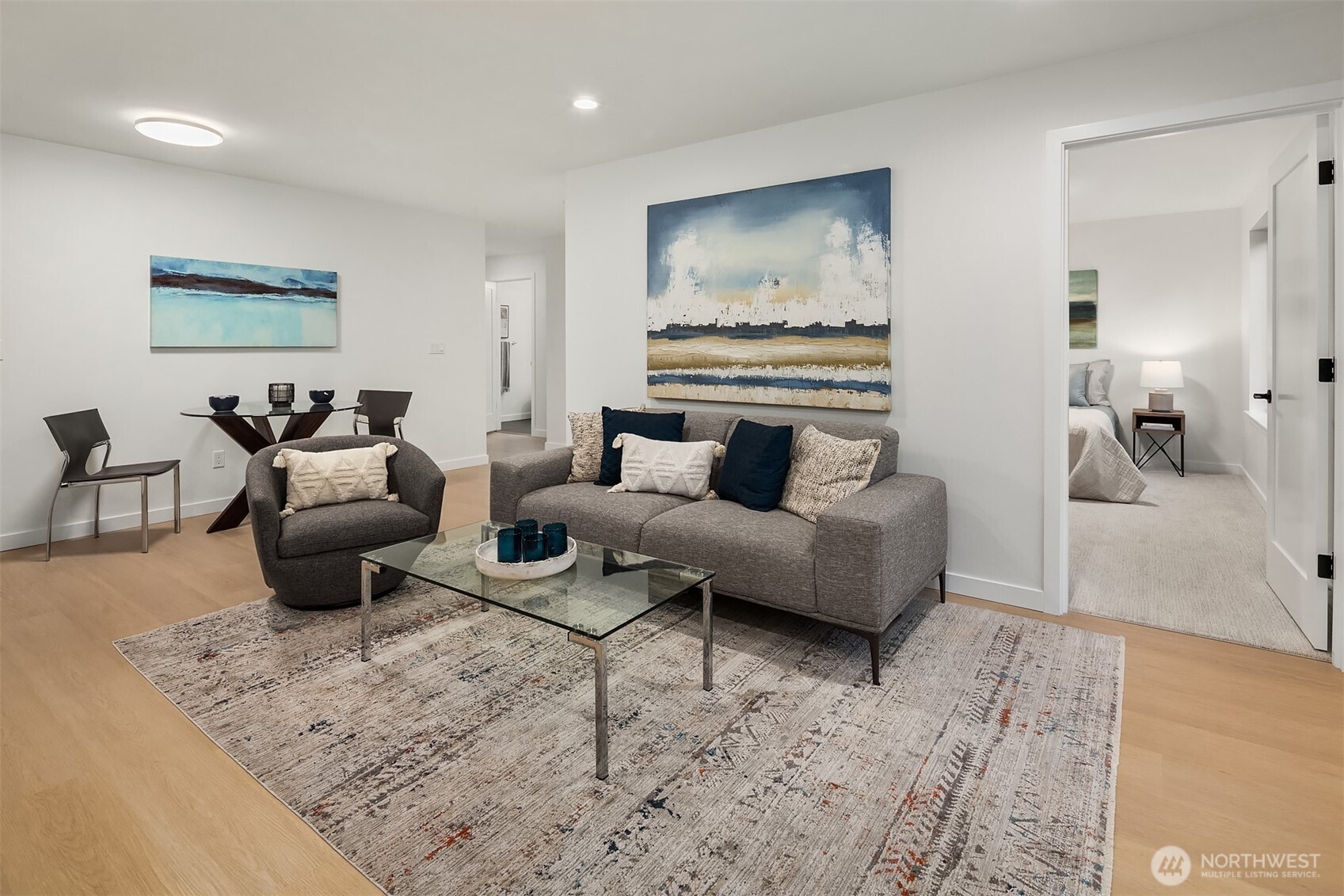 6214 40th Avenue Northeast Seattle, WA 98115 - Photo 30 of 40 a living room with furniture and a flat screen tv