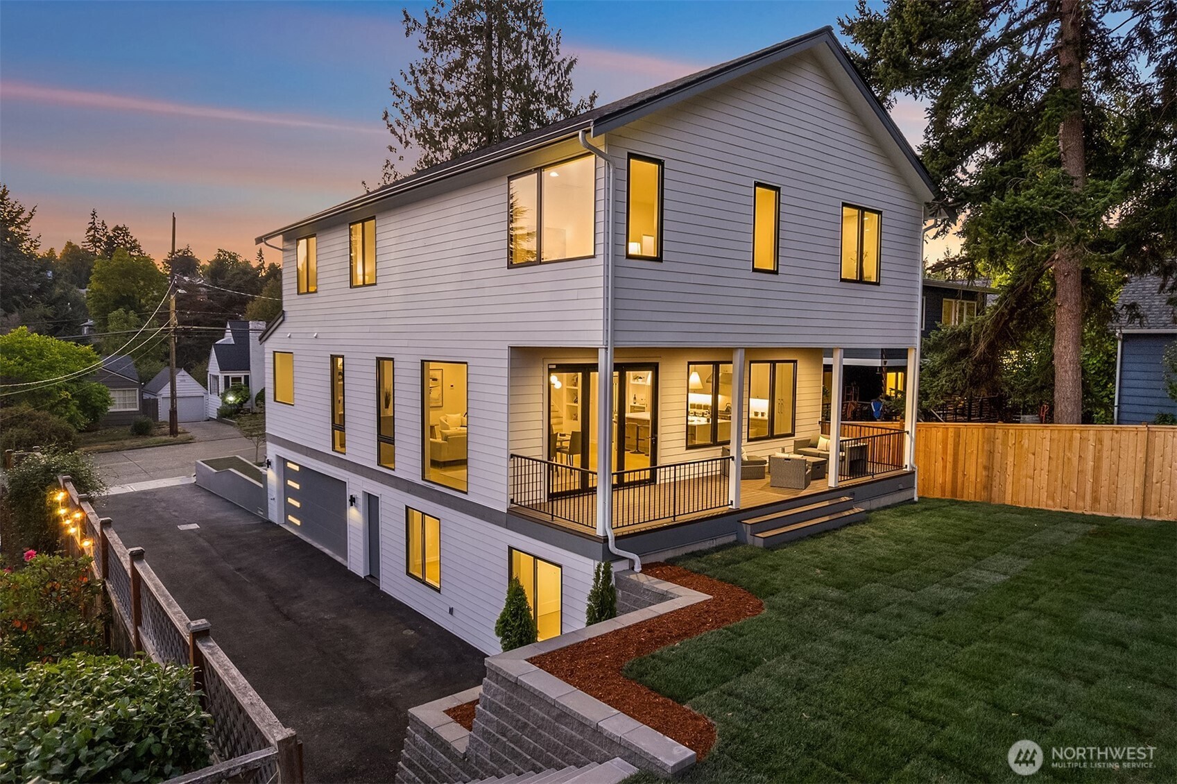 6214 40th Avenue Northeast Seattle, WA 98115 - Photo 38 of 40 a view of a house with backyard and porch