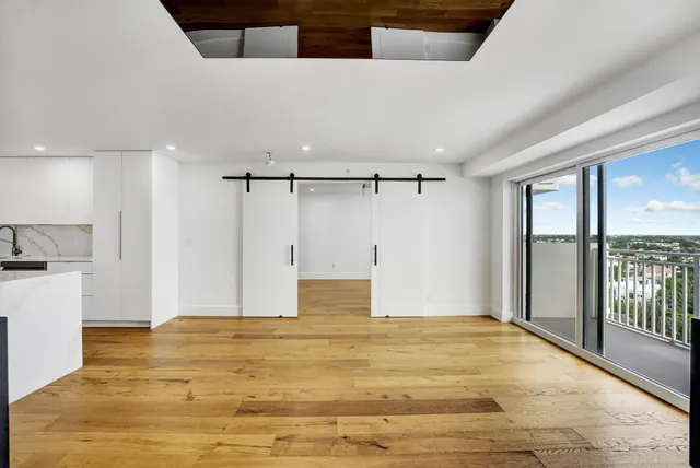 a view of empty room