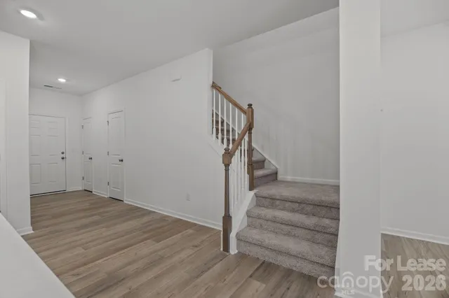 a view of entryway with stairs