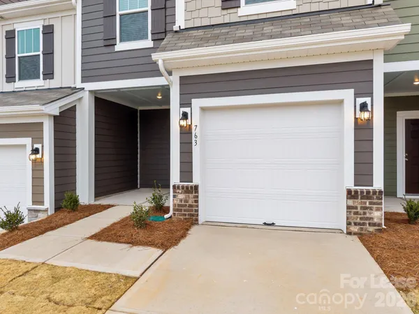a front view of a house